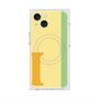 プレミアムスクエアケース with MagSafe［ オリジナル - initial color line - I yellow ］