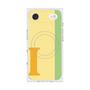 プレミアムスクエアケース with MagSafe［ オリジナル - initial color line - I yellow ］