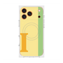 プレミアムスクエアケース with MagSafe［ オリジナル - initial color line - I yellow ］