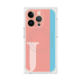 プレミアムスクエアケース with MagSafe［ オリジナル - initial color line - J pink ］