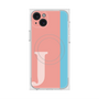 プレミアムスクエアケース with MagSafe［ オリジナル - initial color line - J pink ］