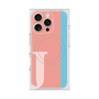 プレミアムスクエアケース with MagSafe［ オリジナル - initial color line - J pink ］