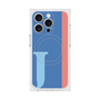 プレミアムスクエアケース with MagSafe［ オリジナル - initial color line - J blue ］