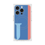 プレミアムスクエアケース with MagSafe［ オリジナル - initial color line - J blue ］