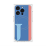 プレミアムスクエアケース with MagSafe［ オリジナル - initial color line - J blue ］