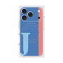 プレミアムスクエアケース with MagSafe［ オリジナル - initial color line - J blue ］
