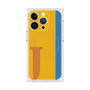 プレミアムスクエアケース with MagSafe［ オリジナル - initial color line - J orange ］