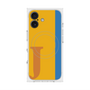 プレミアムスクエアケース with MagSafe［ オリジナル - initial color line - J orange ］
