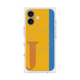 プレミアムスクエアケース with MagSafe［ オリジナル - initial color line - J orange ］