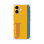 プレミアムスクエアケース with MagSafe［ オリジナル - initial color line - J orange ］