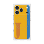 プレミアムスクエアケース with MagSafe［ オリジナル - initial color line - J orange ］
