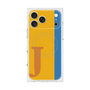 プレミアムスクエアケース with MagSafe［ オリジナル - initial color line - J orange ］