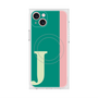 プレミアムスクエアケース with MagSafe［ オリジナル - initial color line - J green ］