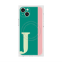 プレミアムスクエアケース with MagSafe［ オリジナル - initial color line - J green ］