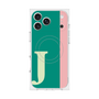 プレミアムスクエアケース with MagSafe［ オリジナル - initial color line - J green ］