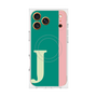 プレミアムスクエアケース with MagSafe［ オリジナル - initial color line - J green ］