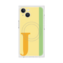 プレミアムスクエアケース with MagSafe［ オリジナル - initial color line - J yellow ］