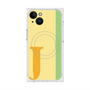 プレミアムスクエアケース with MagSafe［ オリジナル - initial color line - J yellow ］