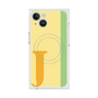 プレミアムスクエアケース with MagSafe［ オリジナル - initial color line - J yellow ］