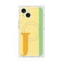 プレミアムスクエアケース with MagSafe［ オリジナル - initial color line - J yellow ］