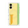 プレミアムスクエアケース with MagSafe［ オリジナル - initial color line - J yellow ］