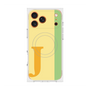 プレミアムスクエアケース with MagSafe［ オリジナル - initial color line - J yellow ］