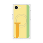 プレミアムスクエアケース with MagSafe［ オリジナル - initial color line - J yellow ］