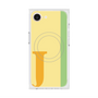 プレミアムスクエアケース with MagSafe［ オリジナル - initial color line - J yellow ］