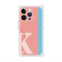 プレミアムスクエアケース with MagSafe［ オリジナル - initial color line - K pink ］