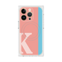 プレミアムスクエアケース with MagSafe［ オリジナル - initial color line - K pink ］
