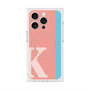 プレミアムスクエアケース with MagSafe［ オリジナル - initial color line - K pink ］