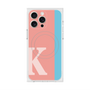 プレミアムスクエアケース with MagSafe［ オリジナル - initial color line - K pink ］
