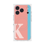 プレミアムスクエアケース with MagSafe［ オリジナル - initial color line - K pink ］