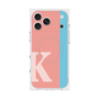 プレミアムスクエアケース with MagSafe［ オリジナル - initial color line - K pink ］