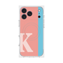 プレミアムスクエアケース with MagSafe［ オリジナル - initial color line - K pink ］