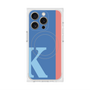 プレミアムスクエアケース with MagSafe［ オリジナル - initial color line - K blue ］