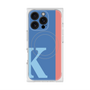 プレミアムスクエアケース with MagSafe［ オリジナル - initial color line - K blue ］