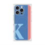 プレミアムスクエアケース with MagSafe［ オリジナル - initial color line - K blue ］