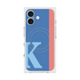 プレミアムスクエアケース with MagSafe［ オリジナル - initial color line - K blue ］