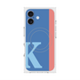 プレミアムスクエアケース with MagSafe［ オリジナル - initial color line - K blue ］