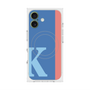 プレミアムスクエアケース with MagSafe［ オリジナル - initial color line - K blue ］