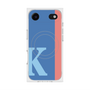 プレミアムスクエアケース with MagSafe［ オリジナル - initial color line - K blue ］