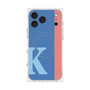プレミアムスクエアケース with MagSafe［ オリジナル - initial color line - K blue ］