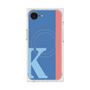 プレミアムスクエアケース with MagSafe［ オリジナル - initial color line - K blue ］