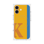 プレミアムスクエアケース with MagSafe［ オリジナル - initial color line - K orange ］