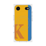 プレミアムスクエアケース with MagSafe［ オリジナル - initial color line - K orange ］