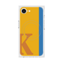 プレミアムスクエアケース with MagSafe［ オリジナル - initial color line - K orange ］