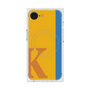 プレミアムスクエアケース with MagSafe［ オリジナル - initial color line - K orange ］