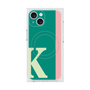 プレミアムスクエアケース with MagSafe［ オリジナル - initial color line - K green ］