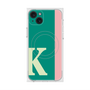 プレミアムスクエアケース with MagSafe［ オリジナル - initial color line - K green ］